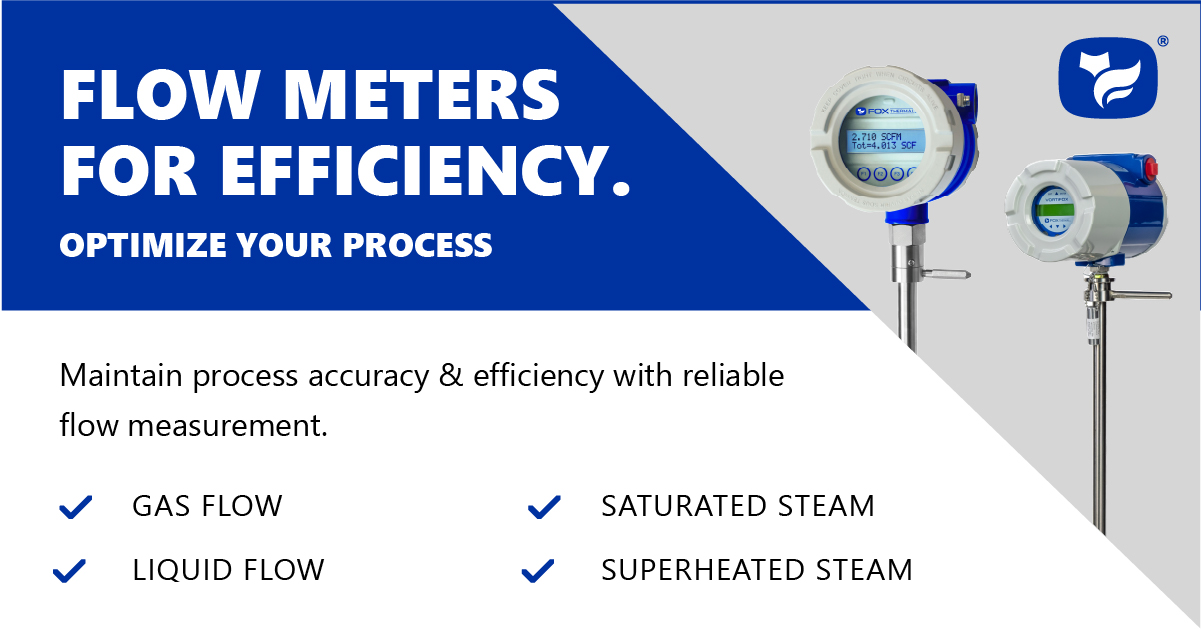 vortex and thermal mass flow meters for new efficiencies
