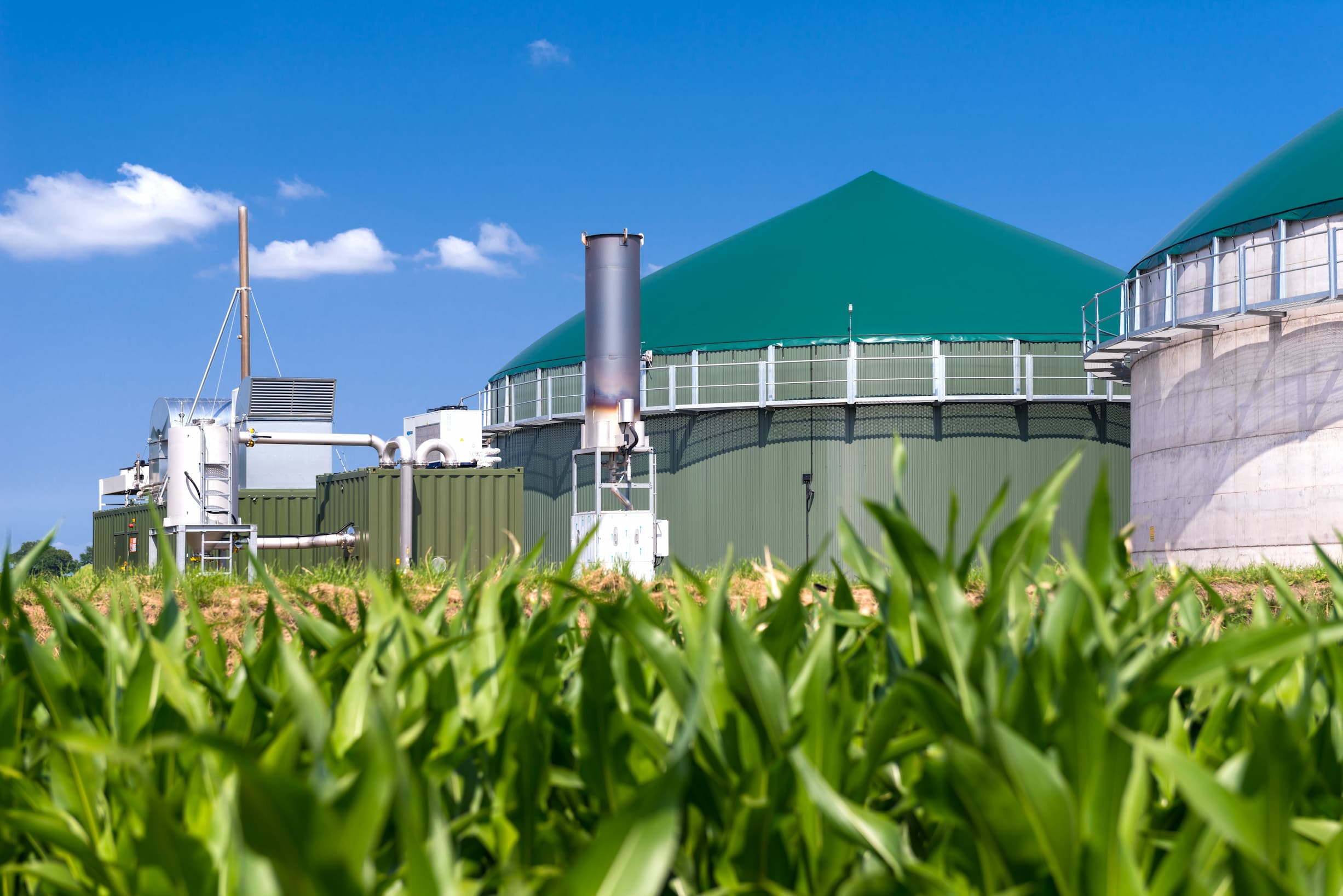 Digester tanks for energy crops and agricultural waste