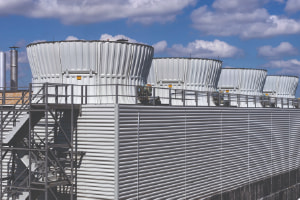 Liquid flow monitoring in cooling towers